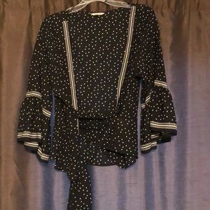 Black and white polka dot